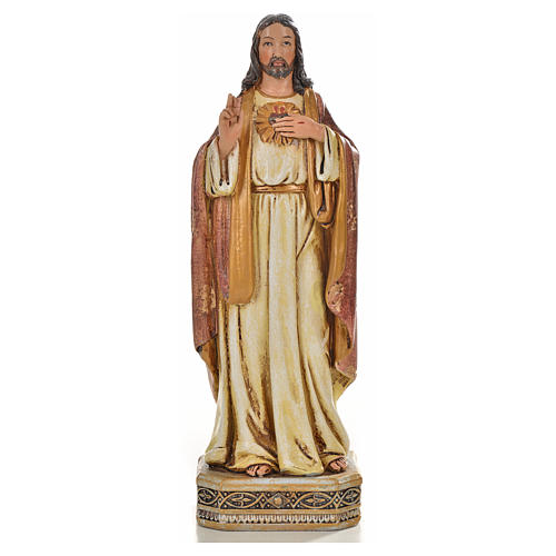 Coração Sagrado de Jesus 20 cm resina 1