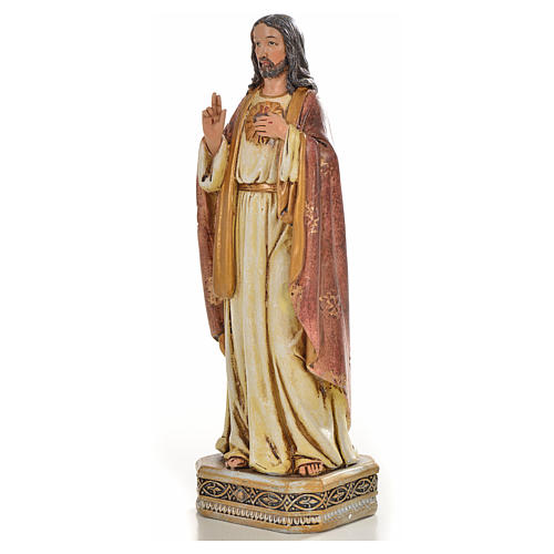 Coração Sagrado de Jesus 20 cm resina 2