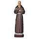 Padre Pio statue pvc incassable 16 cm s1