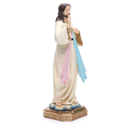 Statue Barmherzigen Jesus 30,5cm bemalten Harz 4