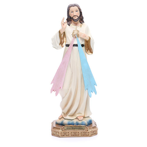 Statue Christ Miséricordieux 30,5 cm résine colorée 1