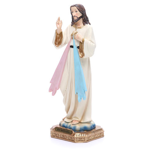 Statua Gesù Misericordioso 30,5 cm resina colorata 2