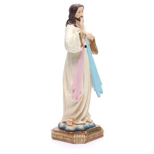 Statua Gesù Misericordioso 30,5 cm resina colorata 4