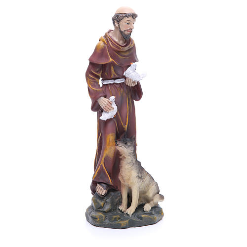 Saint Francis resin statue 12 inches 4