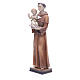 Statue of Saint Anthony 30 cm in coloured resin s2
