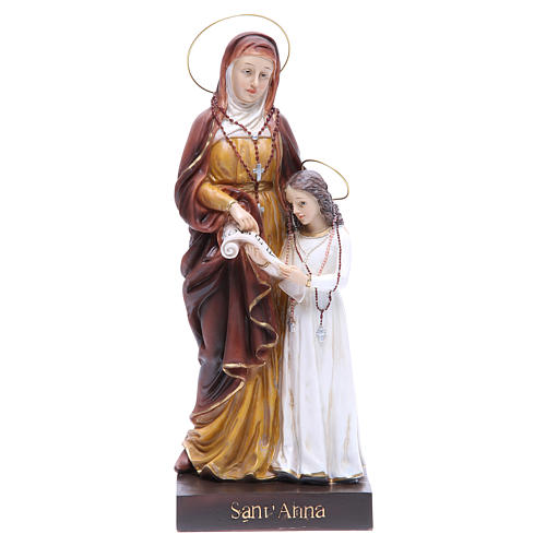 Statua Sant'Anna e Maria 30,5 cm resina 1