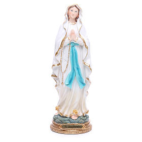 Estatua Virgen de Lourdes 32 cm resina