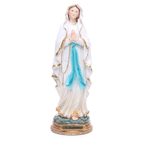 Estatua Virgen de Lourdes 32 cm resina 1