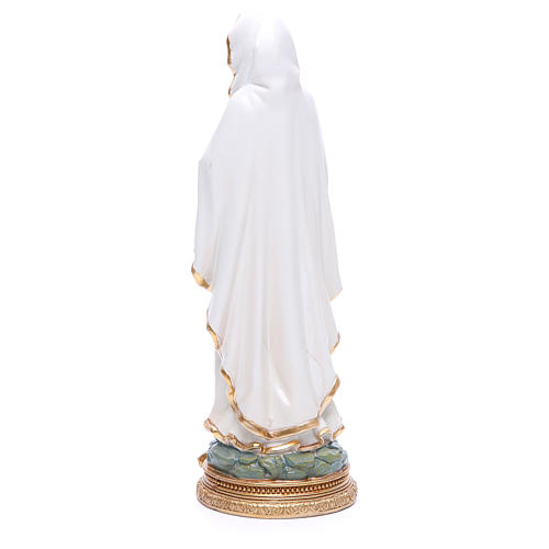 Estatua Virgen de Lourdes 32 cm resina 3