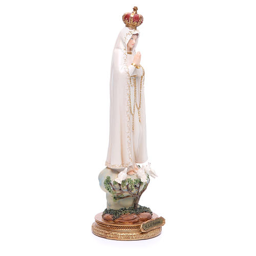 Statue Notre-Dame de Fatima 33 cm résine 4