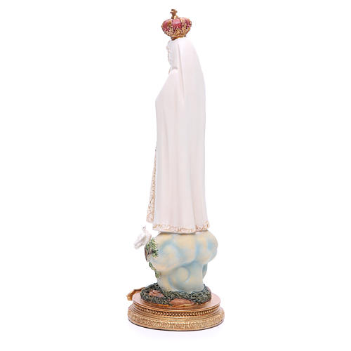 Statua Madonna di Fatima 33 cm resina 3