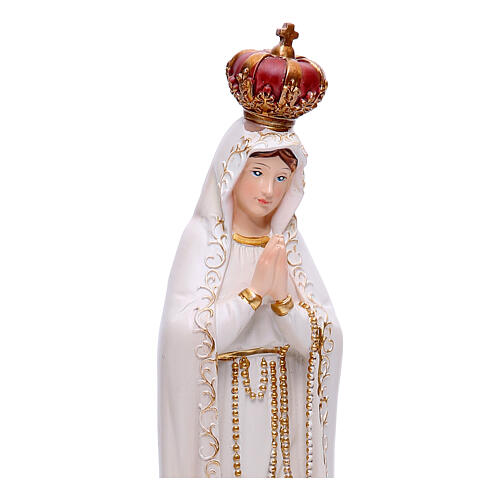 Statua Madonna di Fatima 33 cm resina 4