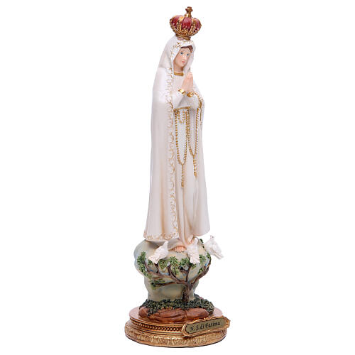 Statua Madonna di Fatima 33 cm resina 5