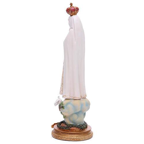 Statua Madonna di Fatima 33 cm resina 6