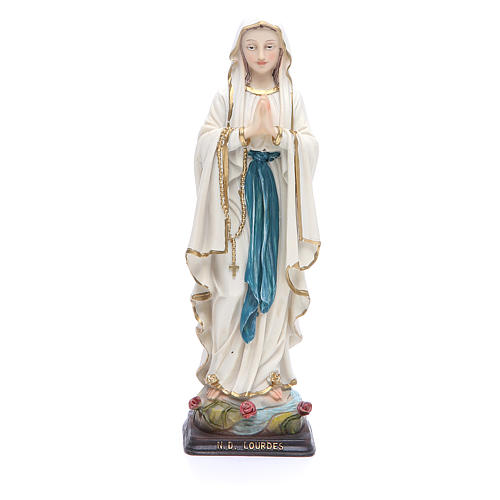 Statue Gottesmutter von Lourdes 20,5cm Harz 1