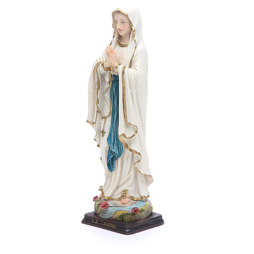 Statue Gottesmutter von Lourdes 20,5cm Harz 2