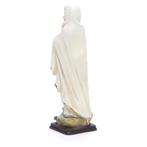 Statue Gottesmutter von Lourdes 20,5cm Harz 3