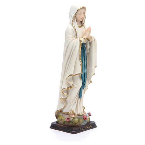 Statua Madonna Lourdes 20,5 cm resina 4