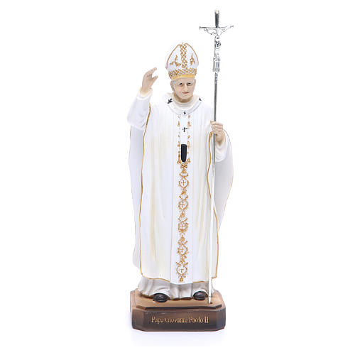 Imagen Papa Juan Pablo II 20 cm resina 1