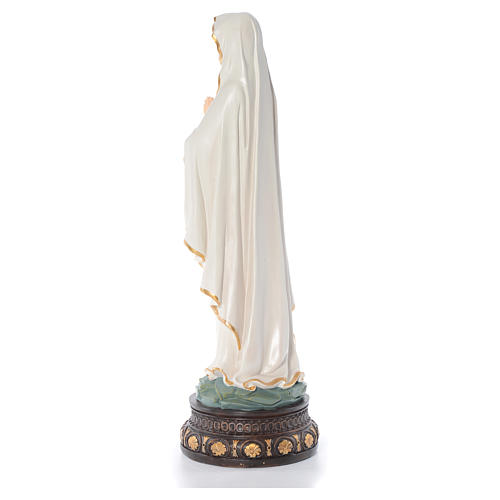 Statue of Our Lady of Lourds 64 cm in coloured resin 3