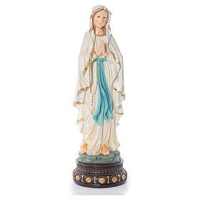 Statue of Our Lady of Lourds 64 cm in coloured resin