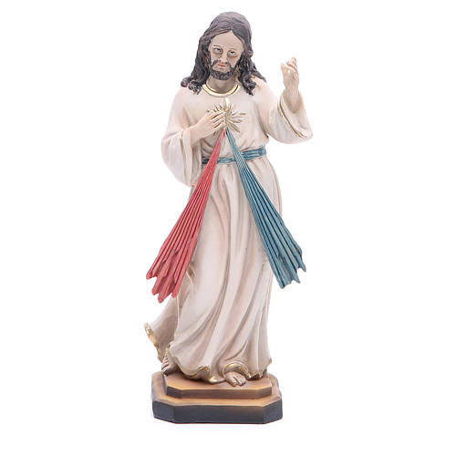 Statue Barmherziger Jesus 20.5 cm aus Kunstharz 1
