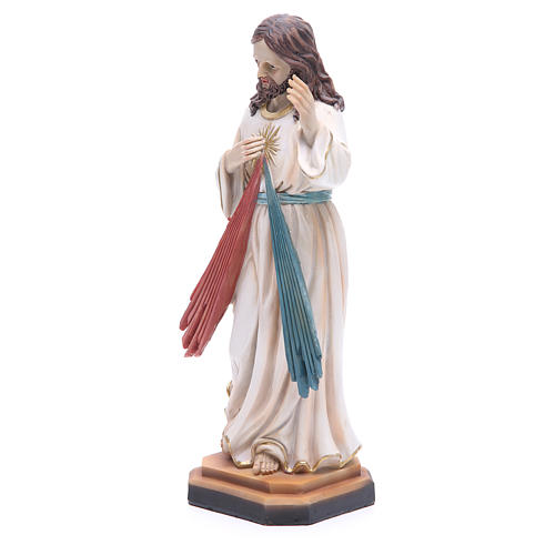Statua Gesù Misericordioso in resina 31,5 cm 2