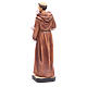 Saint Francis statue 40 cm in coloured resin with base s3