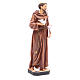 Statua S. Francesco 40 cm resina colorata base s4