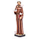 Saint Francis statue 40 cm in coloured resin with base s2