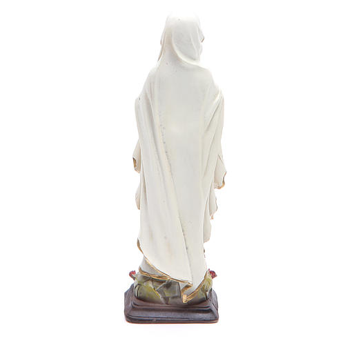 Imagen de resina Virgen de Lourdes 12 cm 2