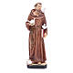 Saint Francis statue 30 cm in coloured resin s1