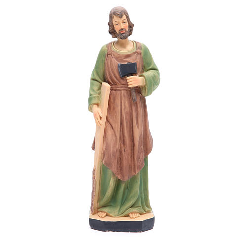 Statue Saint Joseph 30 cm résine colorée 1