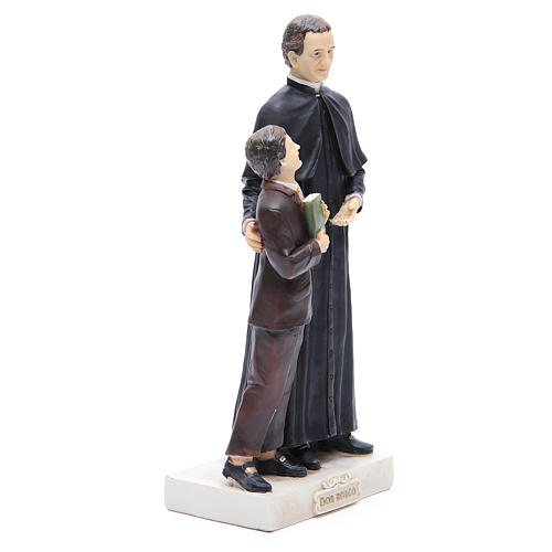 Statue Don Bosco et D. Savio 30 cm résine 4