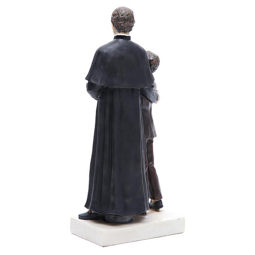 Saint John Bosco and D. Savio resin statue 12 inches 3