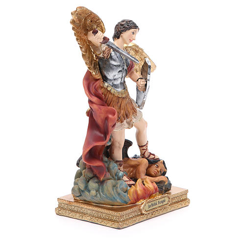 Figurka święty Michał 22cm żywica malowana 4