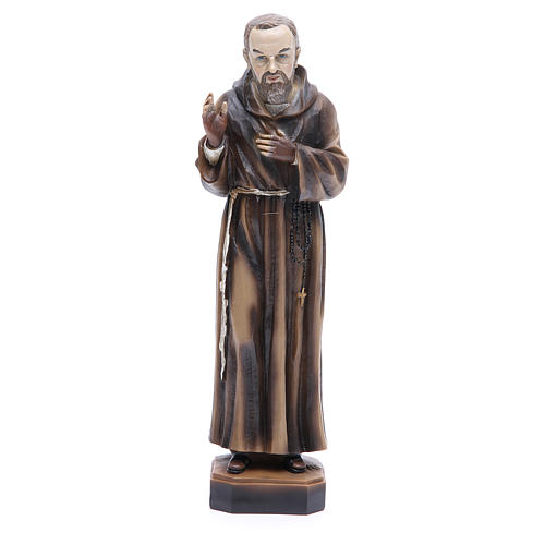Statue Pater Pio aus Pietrelcina 30 cm aus Kunstharz 1