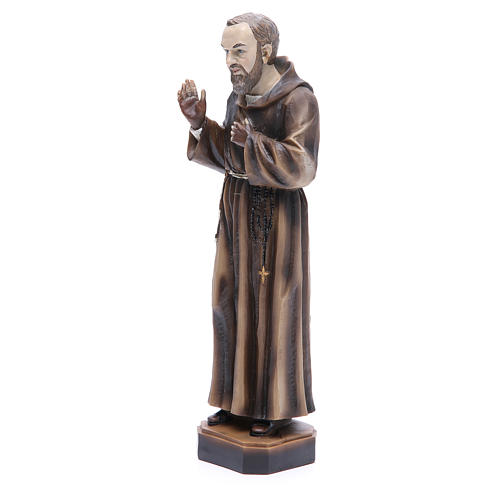 Statue Pater Pio aus Pietrelcina 30 cm aus Kunstharz 2