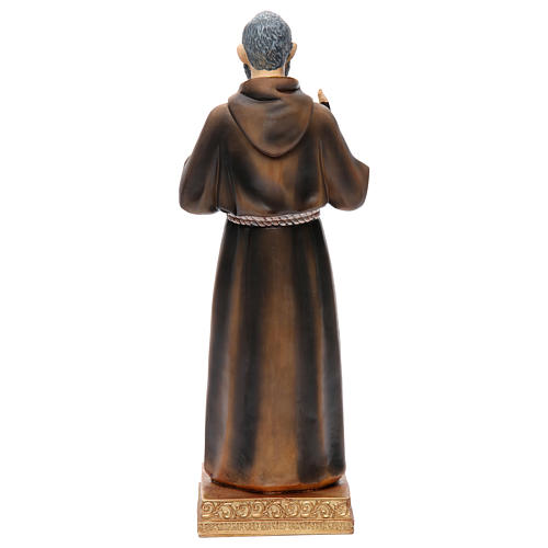 Statua Padre Pio 32,5 cm Resina colorata 4