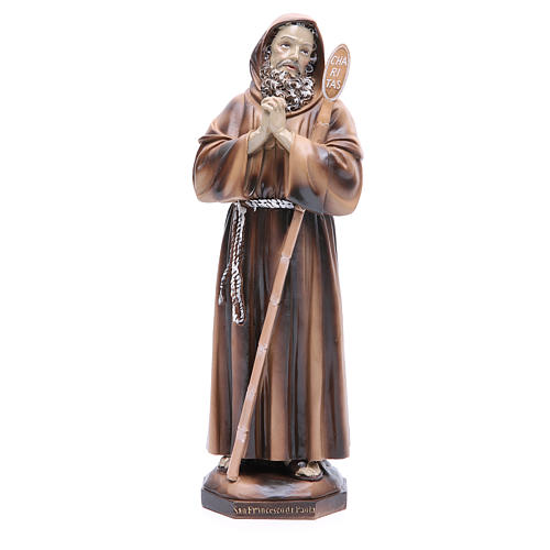 Saint Francis of Paola 31 cm in resin 1