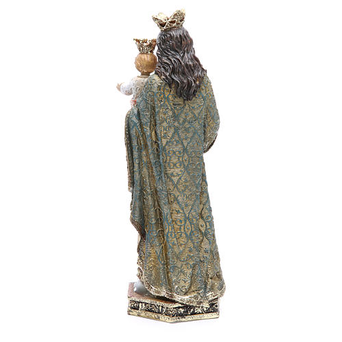 Estatua de resina María Auxiliadora 32 cm detalles oro 3