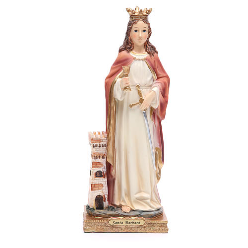 Saint Barbara resin statue 12.5 inches 1