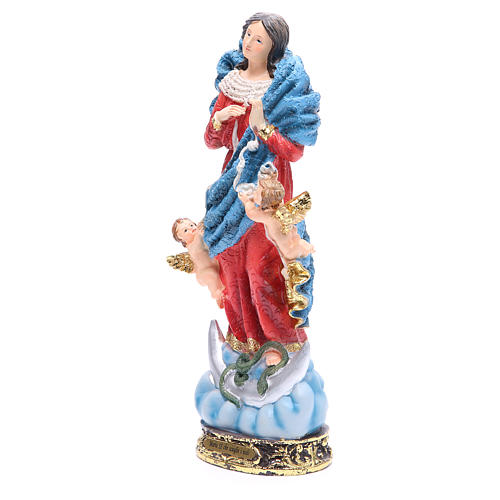 Estatua Virgen desatanudos 32,5 cm resina 2