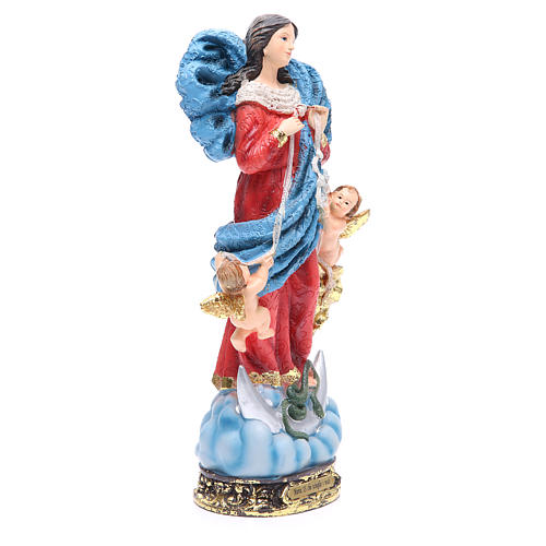 Statue Marie qui défait les noeuds 32,5 cm résine 4