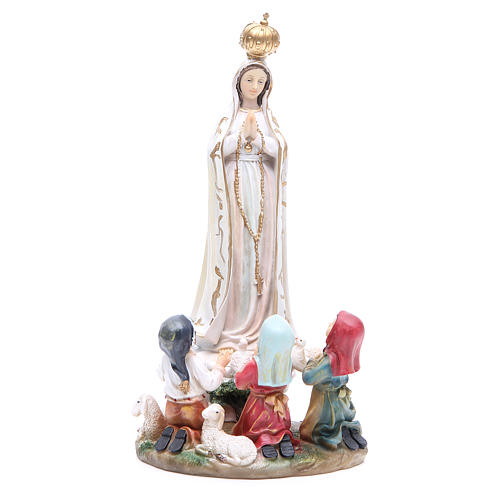 Imagen Virgen de Fátima 30 cm resina 1