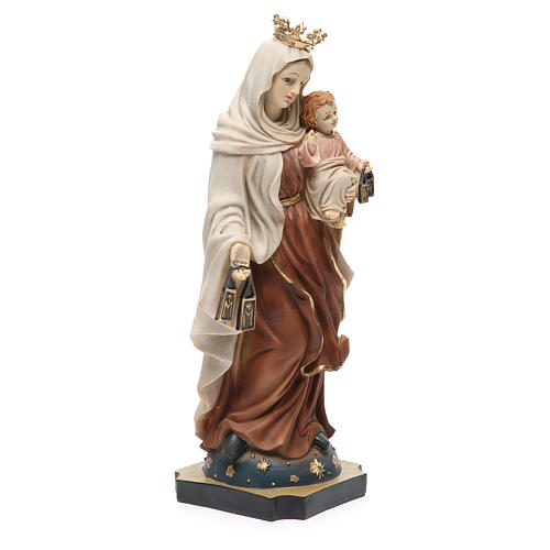 Statua Madonna del Carmine 32 cm resina 4