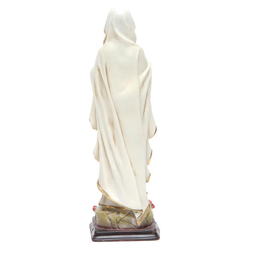 Statua Madonna di Lourdes 24,5 cm resina 4