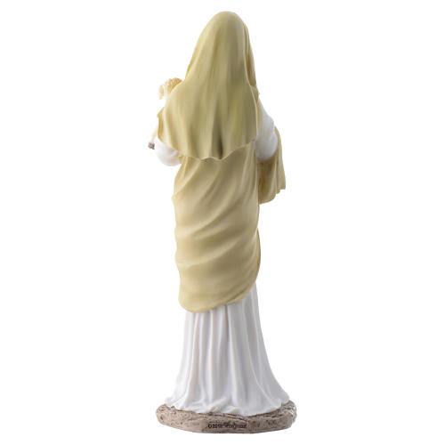 Vergine con bambino 20 cm in resina 4