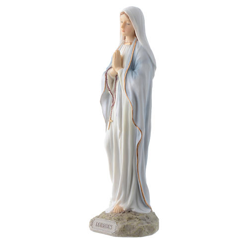 Our Lady of Lourdes 20 cm in resin 2