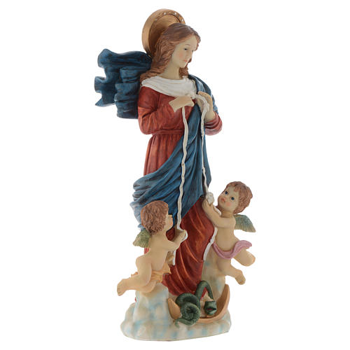 Figura Matka Boża rozwiązująca węzły 60 cm żywica malowana 3